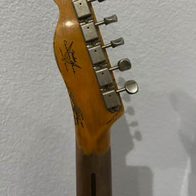 Custom Shop Limited Edition (Telecaster) Double Esquire Super Heavy RelicAged Black w/ Tomatillo HW Pickups image 9