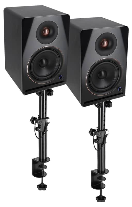 (2) Rockville APM6B v2 6.5" Powered Studio Monitors w/USB/Bluetooth+Desk Stands image 1