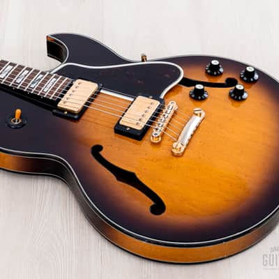 1990 Greco RS-90 Clear Sound Project Vintage Semi-Hollow ES-Style Guitar Sunburst, Japan Fujigen image 10