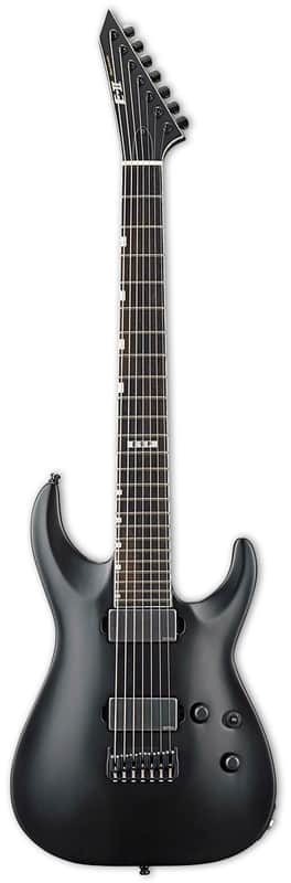 ESP E-II HORIZON NT-7B HIPSHOT Black Satin w/Case (B Stock) image 1