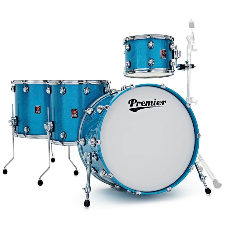 Premier PGH24-4SPAQX Genista Heritage 4 pc 24" Shell Pack Aqua Sparkle Birch image 1