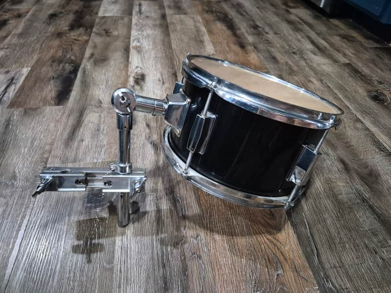 10" x 6" Add on Tom Drum w/ Mounting Arm & Clamp Black Bild 1