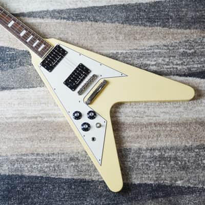 Edwards by ESP E-FV-85D LH Left-Handed Flying V Vintage White MIJ