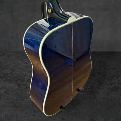 Gibson Custom Shop Dove Quilt Acoustic-Electric Guitar – Viper Blue image 14