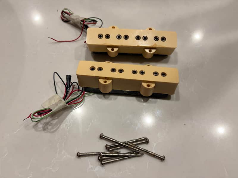 DiMarzio DP123CR Model J Neck & Bridge Set  - Cream image 1
