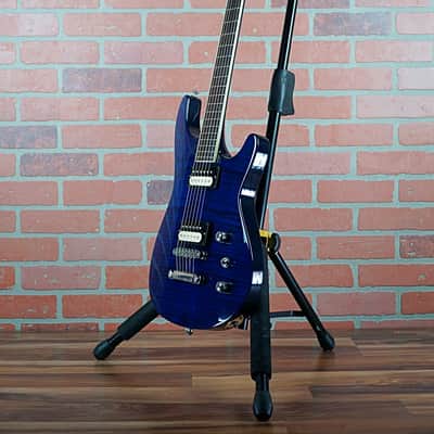 Jackson USA Custom Shop SLS Soloist Flame Maple Top Indy Blue 1997 OHSC image 6