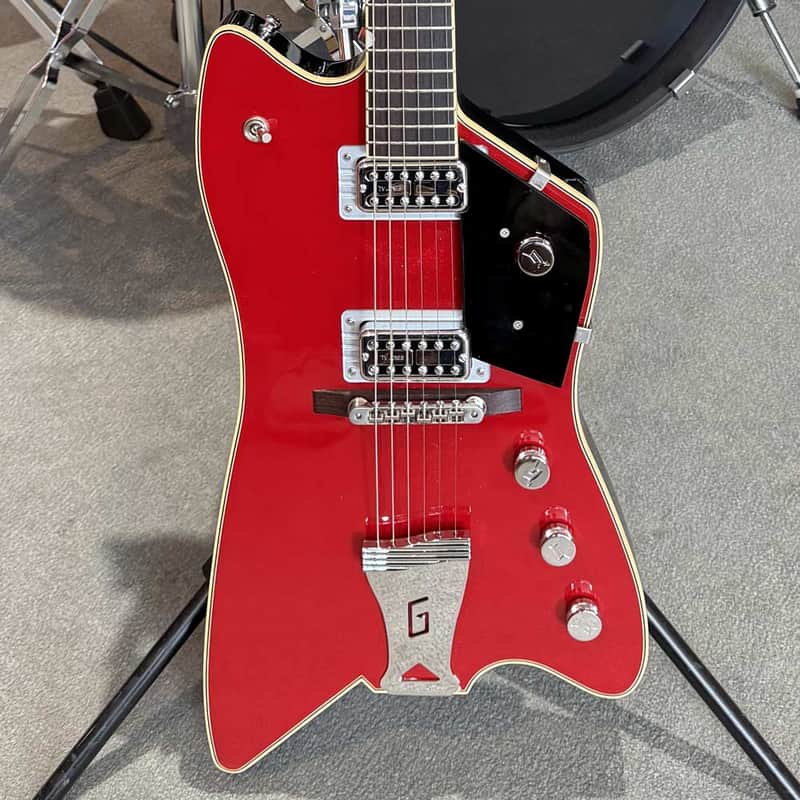 Gretsch G6199 Billy-Bo Jupiter Solid Body Electric Guitar w/ Case - Firebird Red (Pre-Owned) image 1