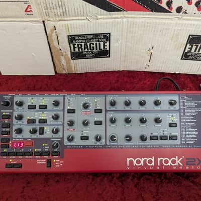 Nord 2X Rack 20-Voice Rackmount Desktop Virtual Analog Lead Synthesizer Synth 2003 - 2014 - Red image 4
