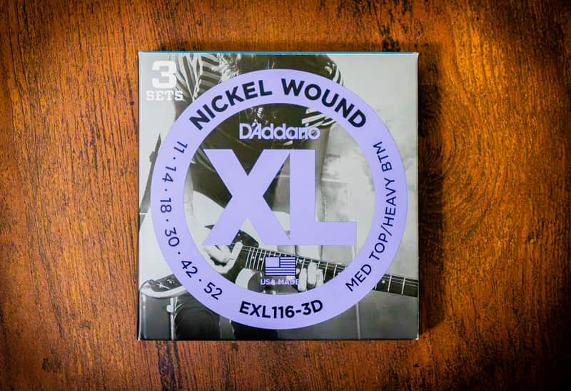 20 SETS - D'Addario EXL116 Nickel Wound Medium Top / Heavy Bottom Electric Guitar Strings, 11-52 (Brand New/Sealed) image 1