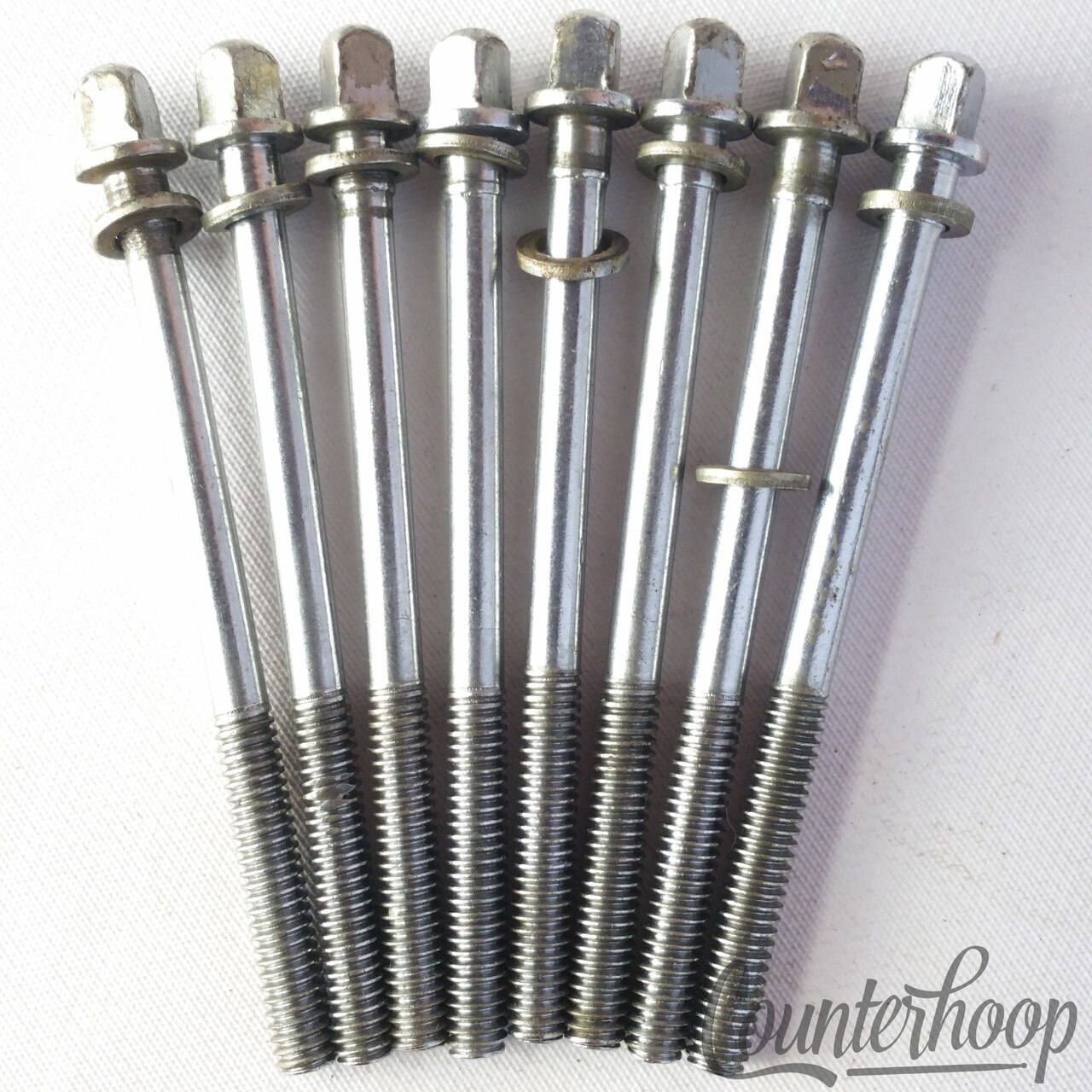 Slingerland 8x Tension T-Rods 3" Floor Tom Drum Chrome Vintage 50s-60s USA RK* — main photograph