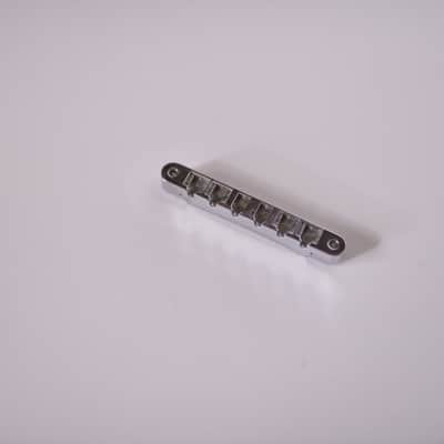 Gibson ABR-1 Tune-O-Matic Bridge with No Saddles Chrome image 8