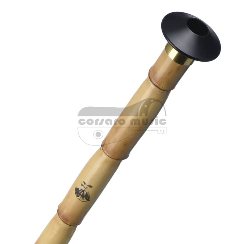 Corsaro Semi-Professional Grade Bamboo Ney Key: C# with Mouthpiece & Leather Case image 1