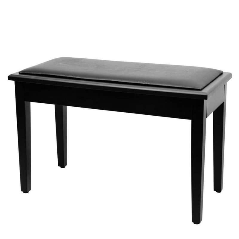 On-Stage KB8904B Furniture-Style Flip-Top Duet Piano Bench - Black image 1