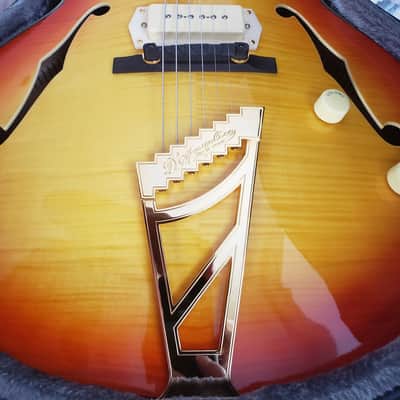 D'Angelico Excel EX-59 17" Hollow Body - Stairstep Tailpiece | Flame Maple Sunburst image 16