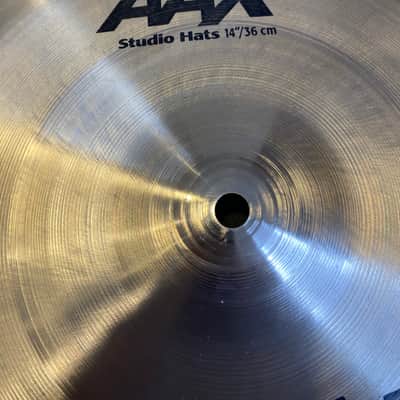 Sabian 14" AAX Studio Hi-Hat Cymbals (Pair) 2002 - 2018 - Natural image 3