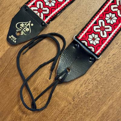 1960s Ace Vintage Bohemian Hippie Floral Guitar Strap image 1