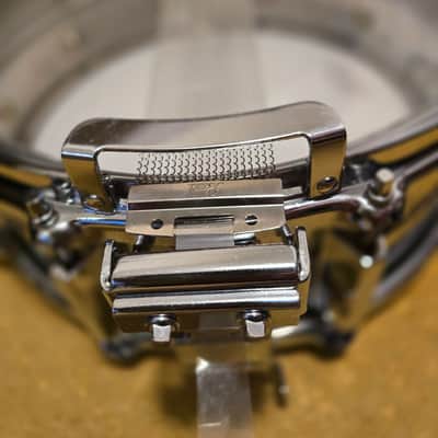 Yamaha SD-295 5.5x14" 10-Lug Steel Snare Drum 1980s - Chrome image 11