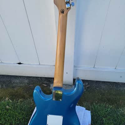 Ishibashi Mavis MIJ Japan Stratocaster 80s In Daphne Blue image 5