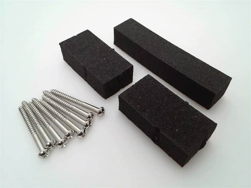 True Custom Shop® Pickup Mounting Pad Cushions Foam & Screws for Fender PJ Bass image 1
