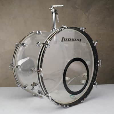 1976 Ludwig Vistalite Clear 5pc Drums #59091 image 2