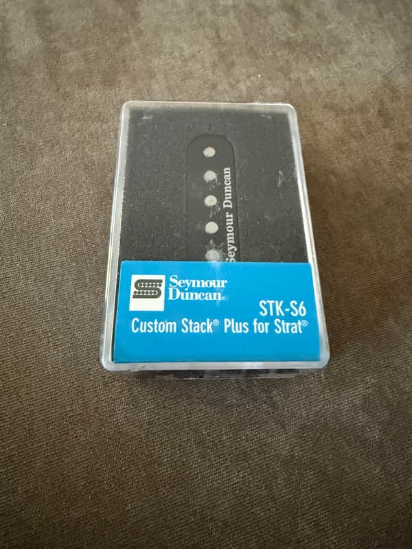 Seymour Duncan STK-S6 Custom Stack Plus Strat Pickup 2010s - Black image 1