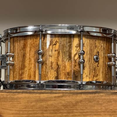 2021 Stubblefield 7x14 Mango Wood Stave Snare Drum Gloss image 5