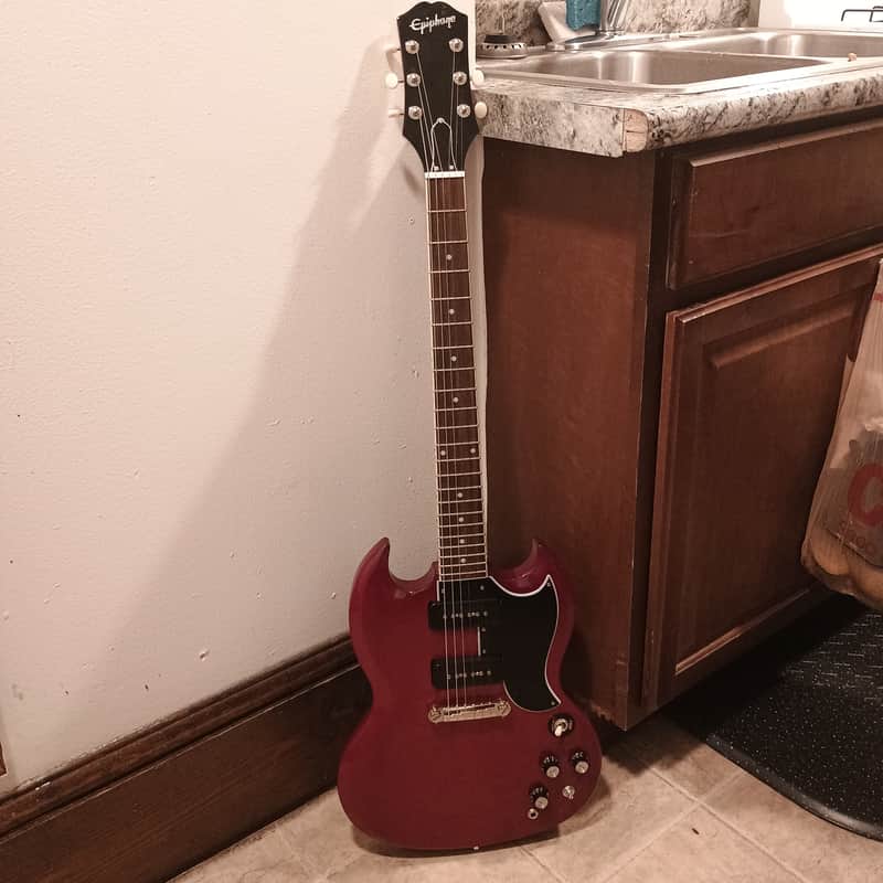 Epiphone "Inspired by Gibson" SG Special P-90 – Cherry (As-Is / Needs Tuner Button & Knob)