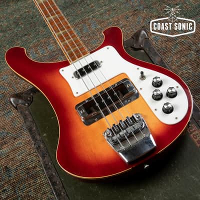 1991 Rickenbacker 4003 Bass w/ Bartolini TCT Preamp, Fireglo, Made in USA, with case image 6