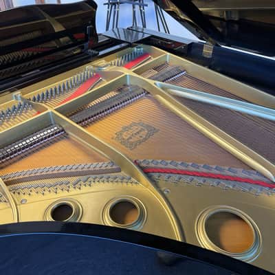 Terry Bozzio's Missing Persons 1983 Yamaha C7 Grand Piano. Polished Ebony image 8