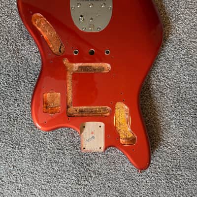 Fender USA Fender Johnny Marr Jaguar BODY & HARDWARE, American Nitro Metallic image 2