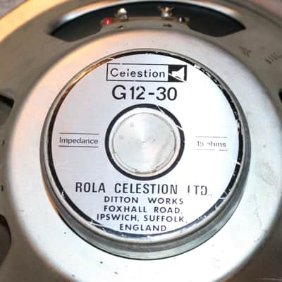 Vintage 1970s Celestion G12-30 Rola 15 Ohms image 2