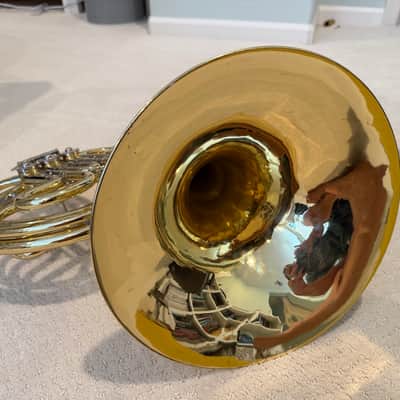 Yamaha YHR-314II Standard F Single French Horn 2010s - Lacquered Brass image 9