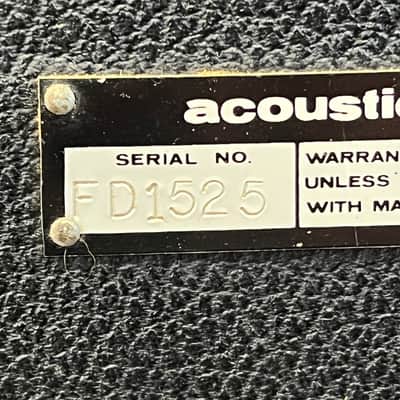 Acoustic Model 450 Solid State Amp and Model 400 Cabinet image 19