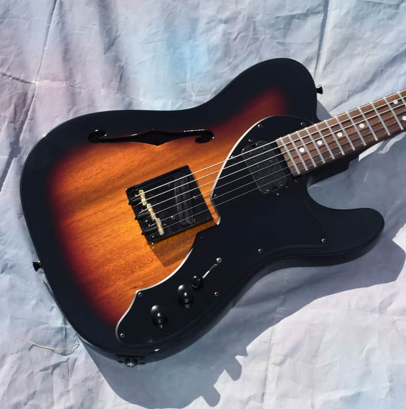 Custom Pre-order! Thinline Telecaster HH 2025 3-Color Vintage Sunburst Lightweight 4-Way image 1