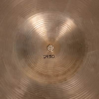 1970s Zildjian 22" A Thin Stamp Ride Cymbal 2930g image 7