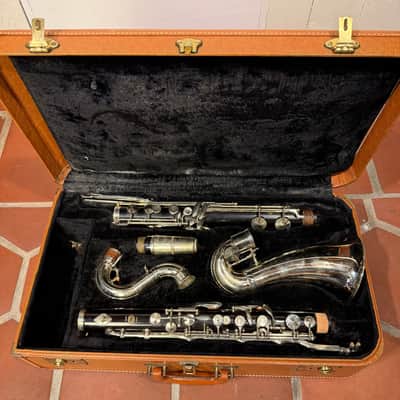 RARE — Serviced 1950’s Selmer Paris Depose Low E Natural Bass Clarinet image 3