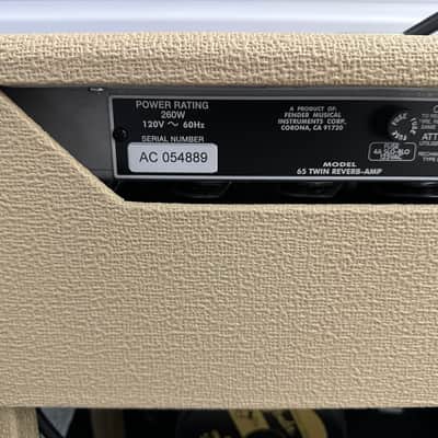 Fender Twin Reverb 40th Anniversary Edition Guitar Amplifier image 5
