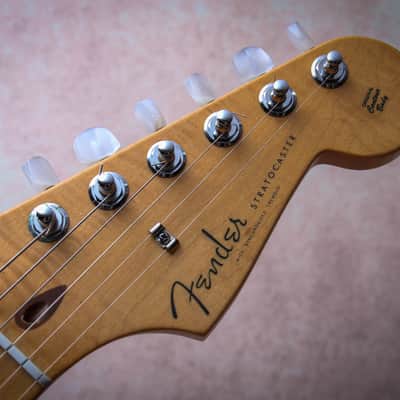 FENDER USA Custom Shop Deluxe Stratocaster AAA+ " Ebony Trans + Maple" (2012) image 11