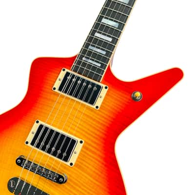 Dean USA Custom Shop Cadillac Flame Top - Trans Cherry Sunburst image 7