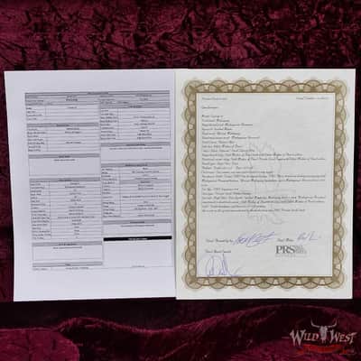 Paul Reed Smith PRS Private Stock #11318 Custom 24 Spalted Maple Top Natural with Dark Cherry Glow 7.65 LBS image 12