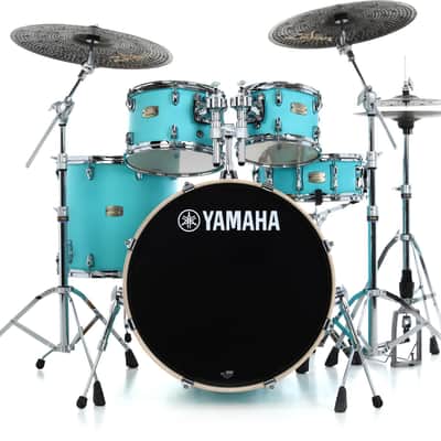 Yamaha SBP2F50 Stage Custom Birch 5-piece Shell Pack - Matte Surf Green image 1