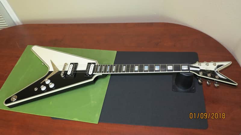 2005 Dean Guitars USA Custom Shop SIGNED Michael Schenker Black & White Electric Guitar #101 image 1