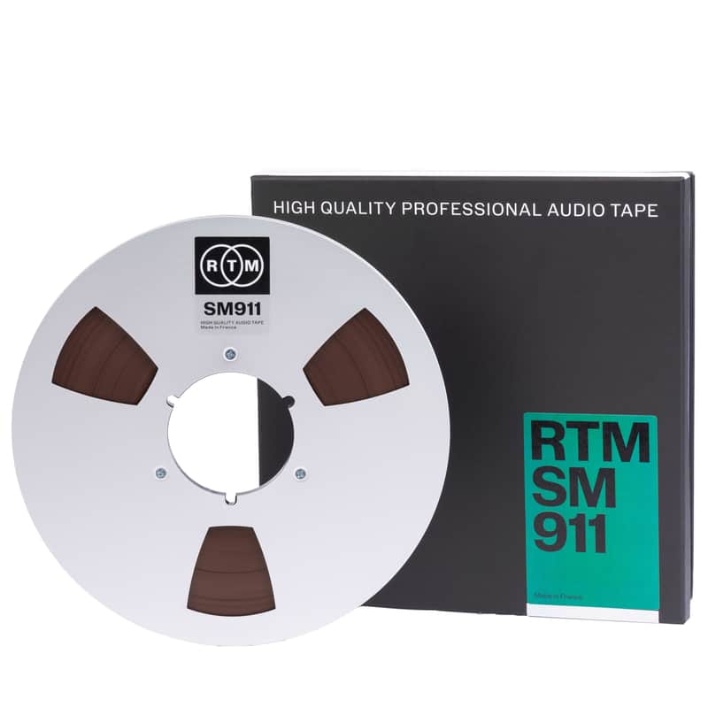 Recording The Masters SM911 (Standard Bias Studio and Archive Audio Tape)-1/4″ x 2,500′ on 10.5″ NAB Metal Reel in Hinged Box image 1