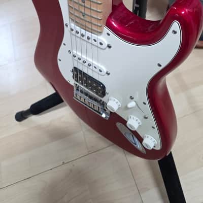Fender Custom Shop Deluxe Stratocaster Candy Apple Red HSS AAA Flame USA image 22