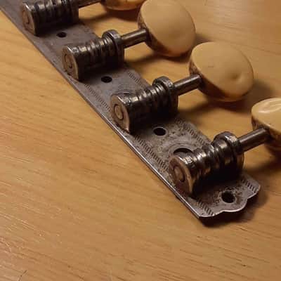 Harmony Silvertone * Unbranded Mandolin A-Style Tuning Machine Strip (Treble Side only) image 9