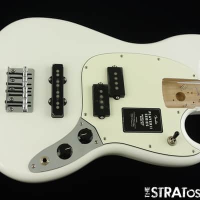Fender Player II Mustang Bass PJ LOADED BODY, Precision J Offset Polar White.