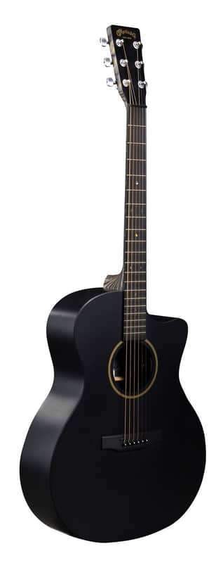 Martin GPC-X1E Acoustic-Electric Guitar W/Soft Case, Black/Black image 1