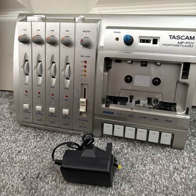 TASCAM MF-P01 Portastudio Multitrack Cassette Recorder 2000s - Silver (custom pitch modded) image 3