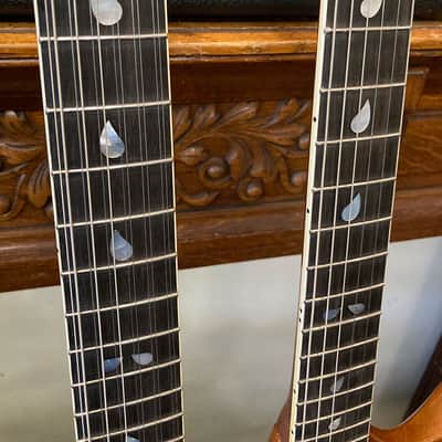 Lobue Double Neck ca 1975 - light sunburst image 7