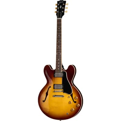 Gibson ES-335 50s Semi-Hollow Electric Guitar - Vintage Tobacco Burst image 2